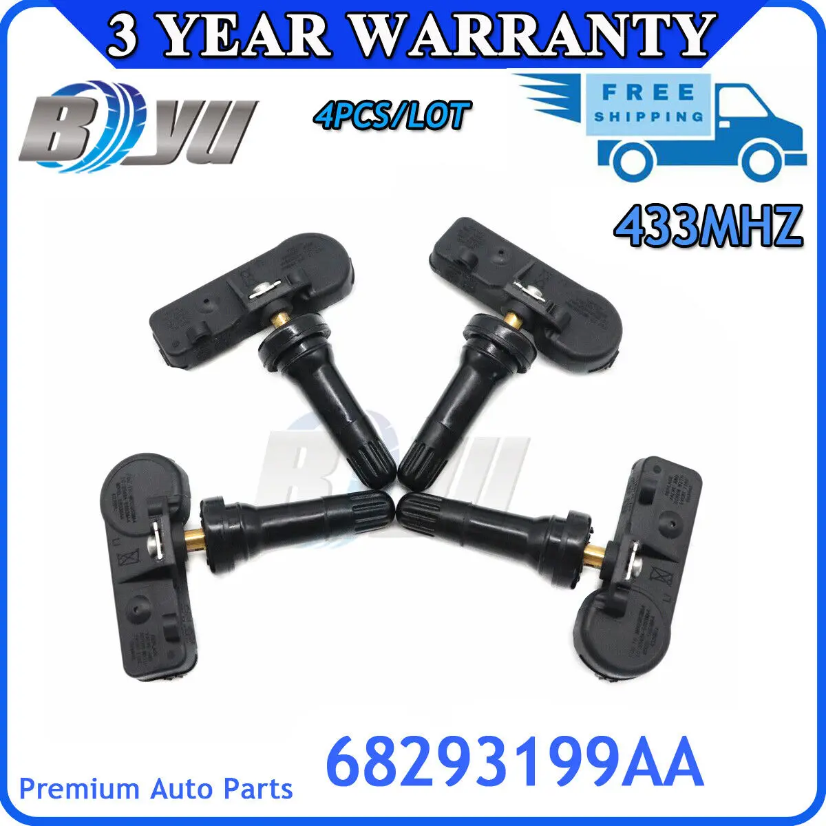 Новый датчик контроля давления в шинах для Dodge Ram 1500 TRUCKS 2019 2020, система управления 433 МГц, аксессуар