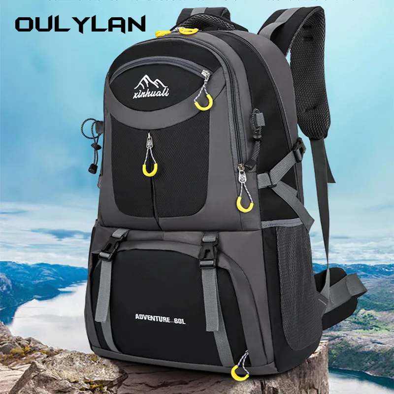 Outdoor hiking waterproof luggage bag, travel backpack, men's backpack, outdoor hiking bag, large capacity