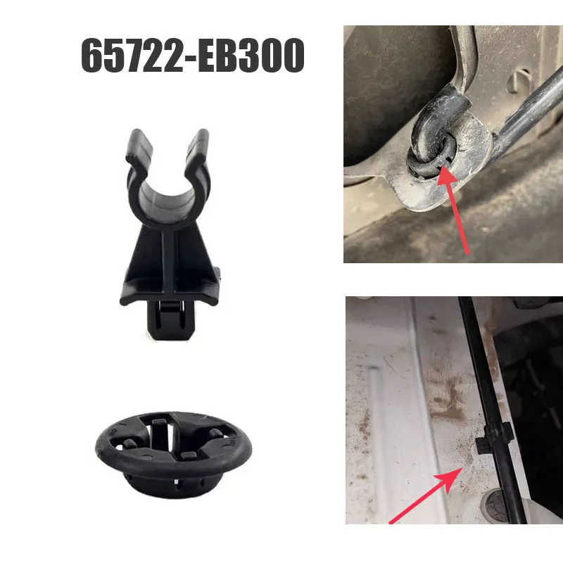 Bonnet Hood Rod Holder Clip For Nissan Juke Qashqai Dualis J10 Navara D40 Pathfinder X Trail TeanaLeaf Rogue Sentra 65722EB300