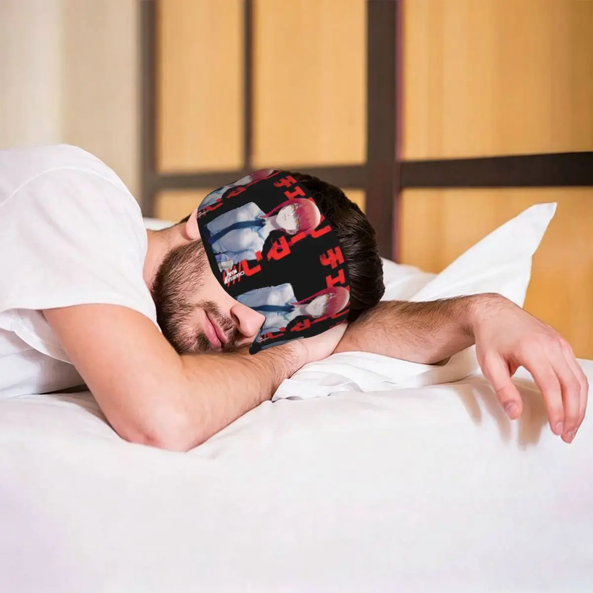 Makima Chainsaw Man Anime Girl sleep eye mask Light Blocking Portable Eye Cover for Girls Boys Travel Party Eyeshade eyepatch