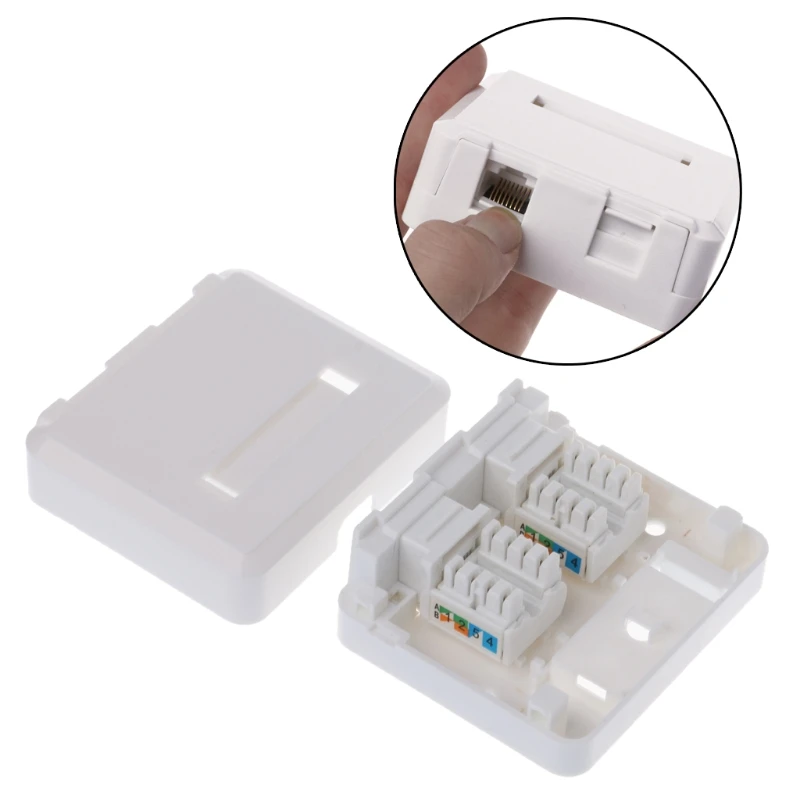 Y1UB Desktop Ethernet LAN Gigabit RJ45 Tomada Placa Parede Tomada Keystone