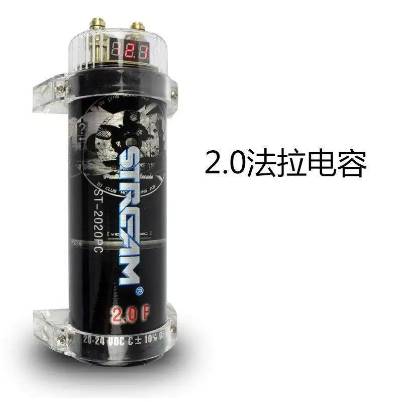 

Car Audio Retrofit Capacitor Power Amplifier Subwoofer 2.0 Display Led Regulator