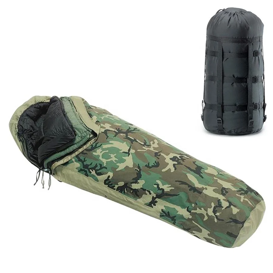 Waterproof Breathable Outdoor Camouflage Sleeping Bag Adult Composite Fabric Camping Sleeping Bag Winter