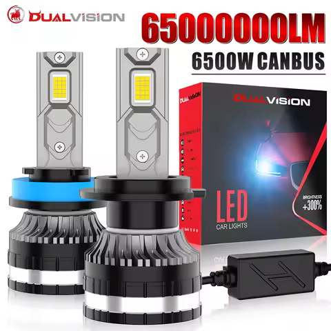 Dualvision 65000000LM 6500W H4 H7 H11 LED CANbus K7C H1 H8 9005 9006 HB3 HB4 9012 HIR2 Led Headlight Turbo Auto Fog Lamps 6000K