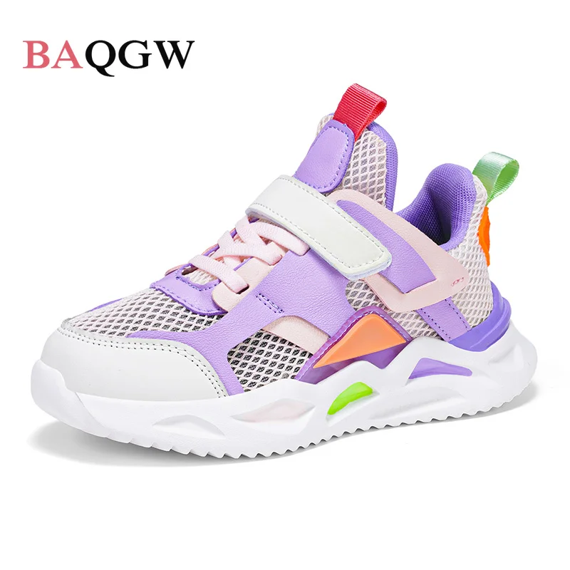 

Color Block Boy Sneakers Casual Shoes Breathable Fashion Girls Sports Shoes Training Shoes Children Leisure Kids Running Shoes