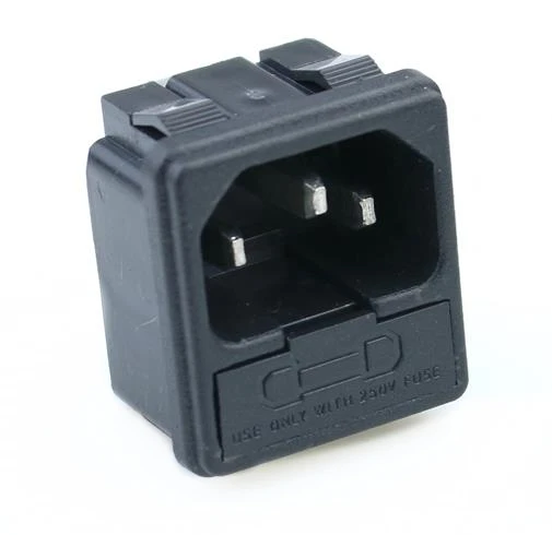 AC power socket  with fuse plug  male host chassis socket industrial socket