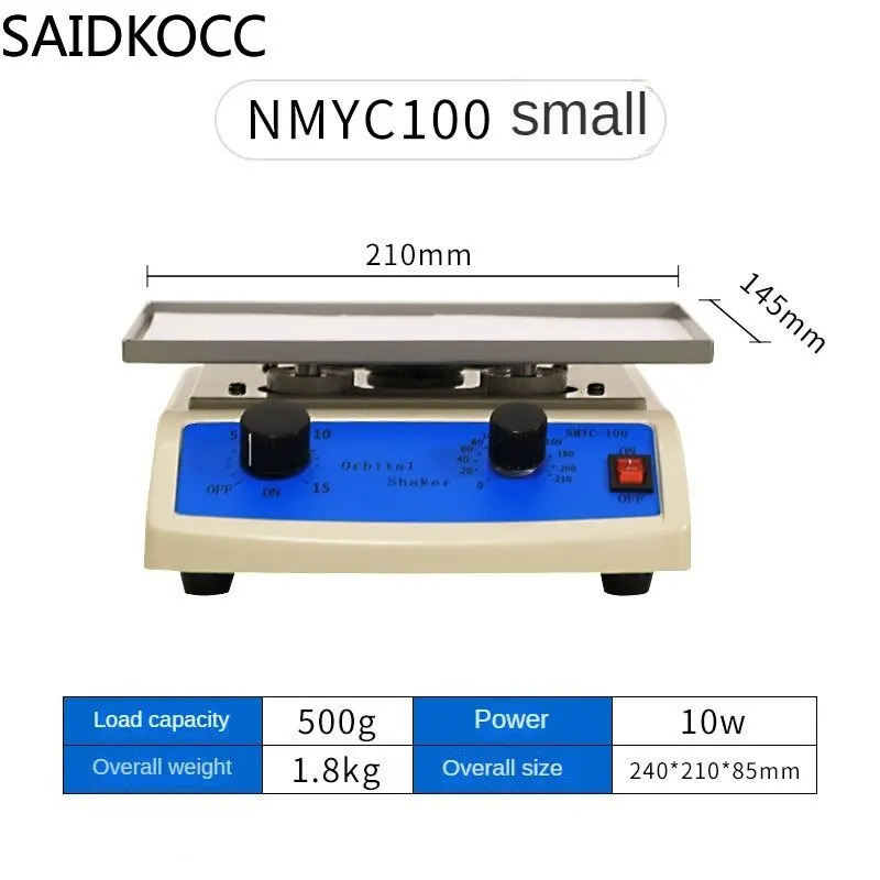 110/220V Laboratory Rotary Oscillator RPR Mixer Lab Orbital Rotator Shaker Orbital Oscillator 210RPM Adjustable Speed Oscillator