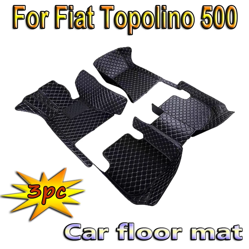 Car Floor Mats For Fiat Topolino 500 2012 2011 Auto Interiors Accessories Styling Custom Foot Rugs Products Replacement Parts