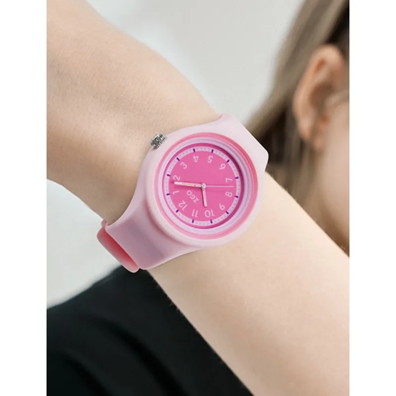 Kids Watch 3 Bar Waterproof Luminous Fashion Quartz Watch Silicone Bands Student Sports Relogio Infantil Feminino A Prova Dágua