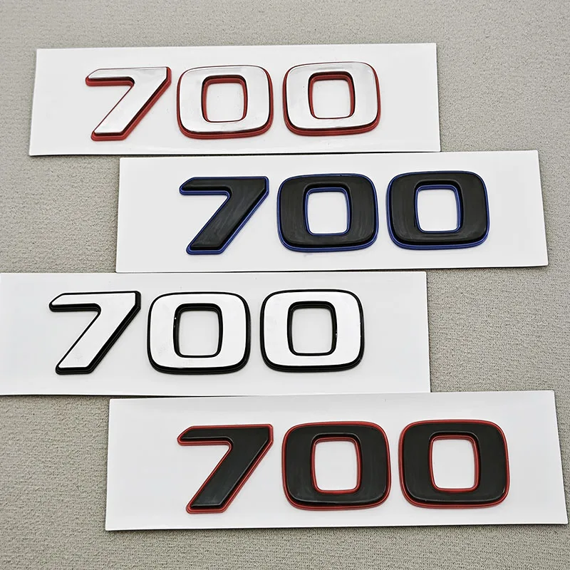 

New 3D Color Blocking Car Sticker Logo 700 EDITION Nameplate Badge Emblem For AMG G Series BRABUS G63 G65 G55 Auto Accessories