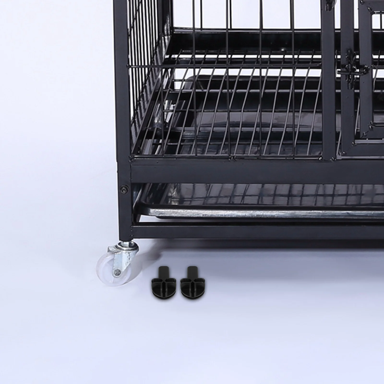 

10Pcs Cat Cage Mobility Kit Includes Plastic Connectors and Replacement Caster Wheels for Storage Cubes Wardrobe Flexibility