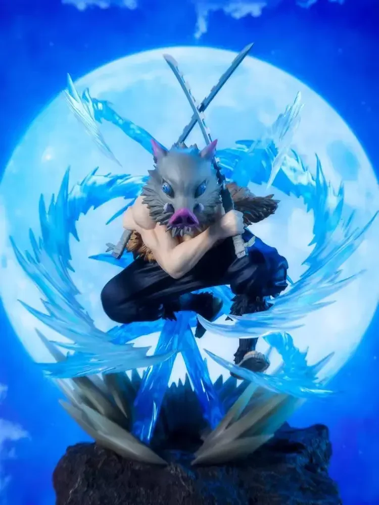 BANDAI Original Figuarts ZERO Demon Slayer Hashibira Inosuke figura de respiración de bestia modelo colección juguete para regalo serie de Anime