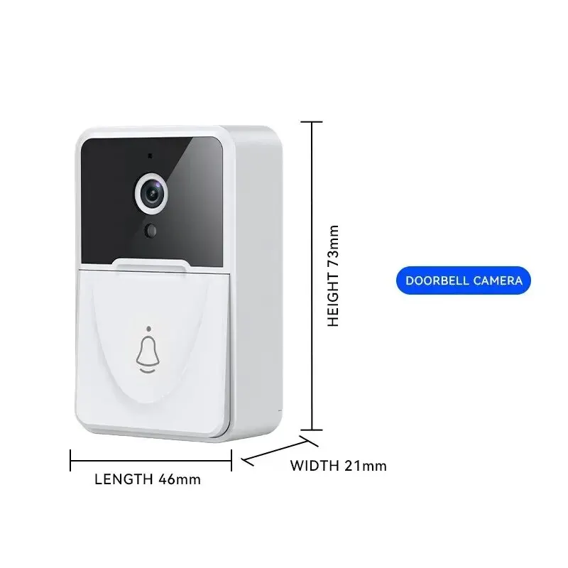 Tuya WiFi Video Doorbell Smart Home Door Bell 2.4Ghz Wireless Rechargeable Battery Outdoor HD Camera Visual Doorbell