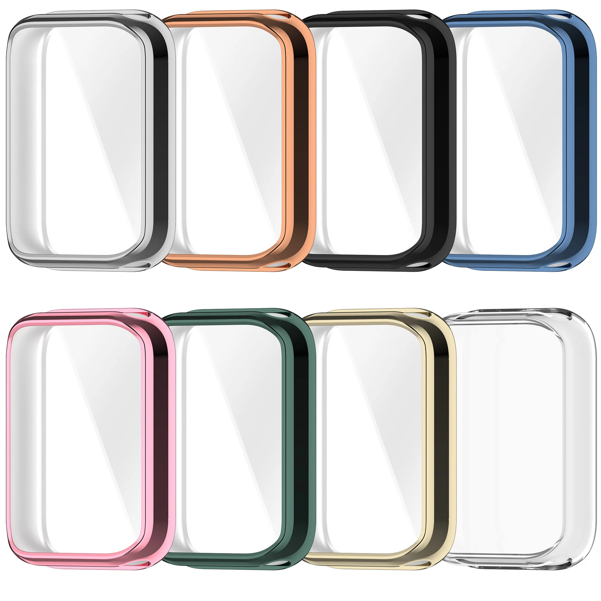 TPU Plating Case For Xiaomi Mi Band 9Pro / 8 Pro Protective Case Full Screen Protector Bumper Cover  for Miband 9 ProAccessories image 3