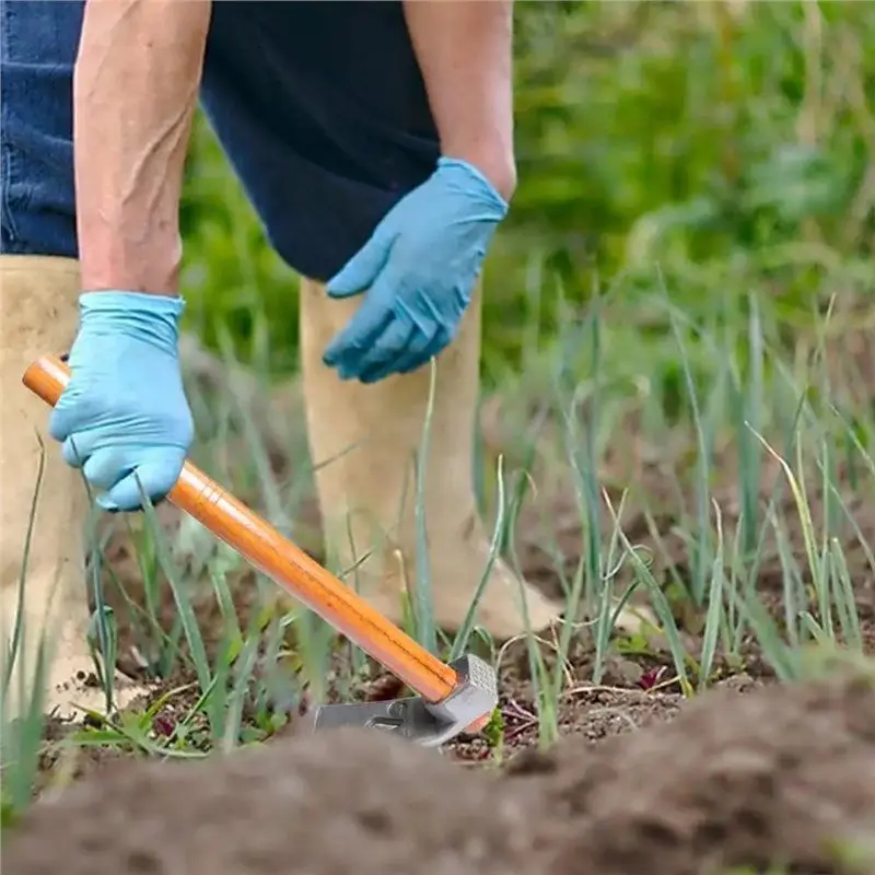 MOPHE-للاستخدام المنزلي والزراعي مجرفة حديقة متعددة الوظائف بمقبض خشبي