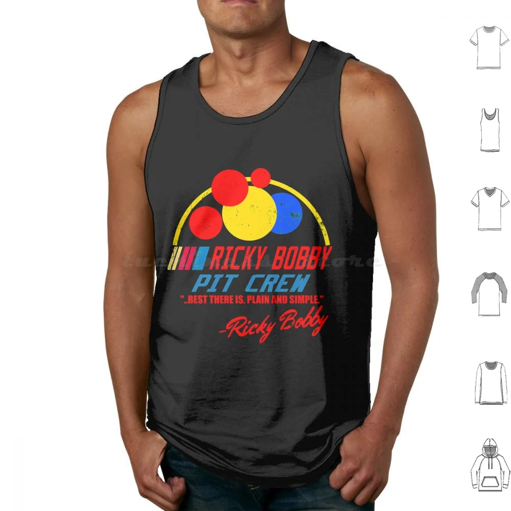 Vintage Ricky Bobby-Pit Crew-Best There Is , Plain And Simple-Superior Graphics Tank Tops Print Cotton Talladega Nights