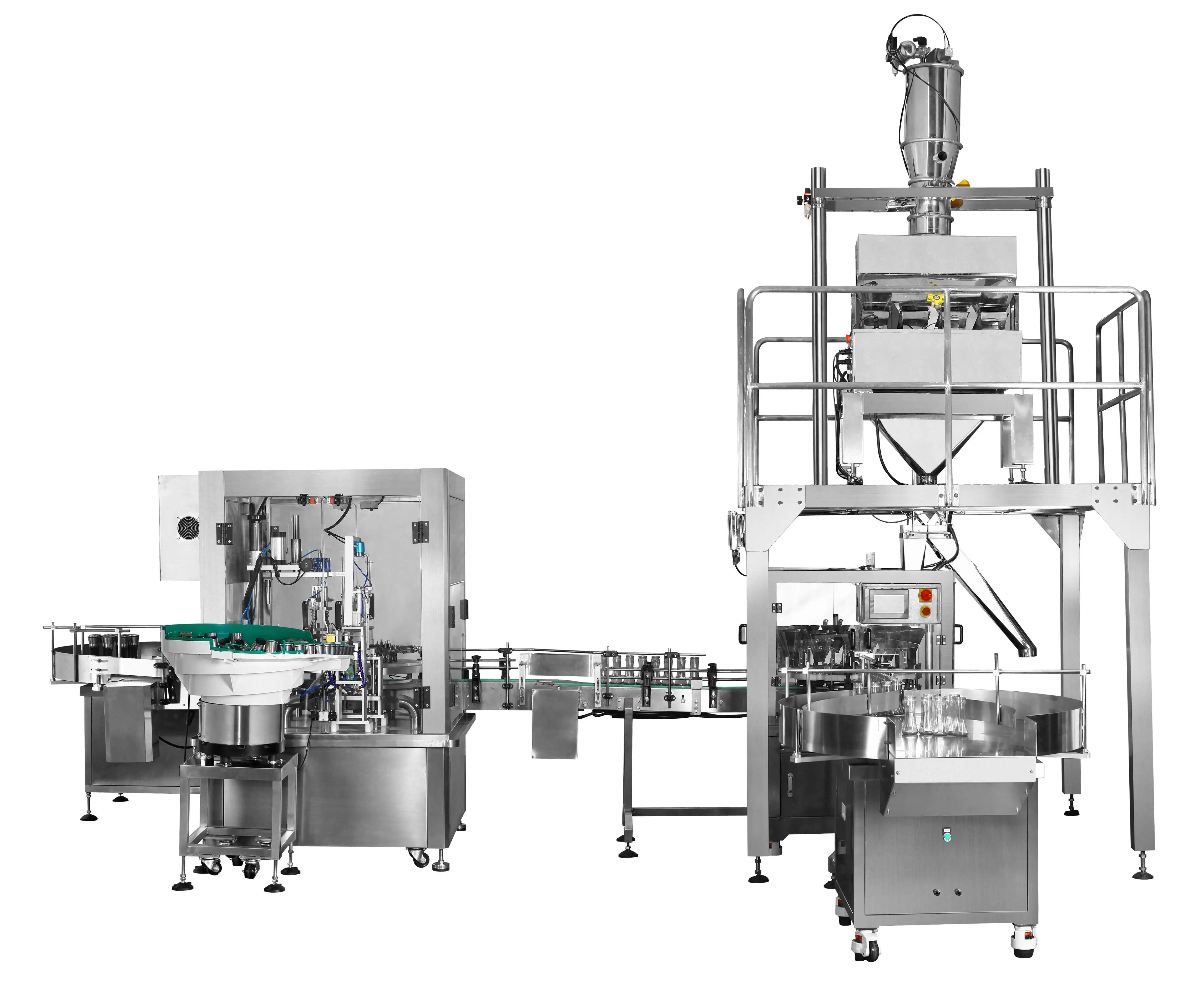 Mesin pengisian toples granular bubuk 100 gr otomatis