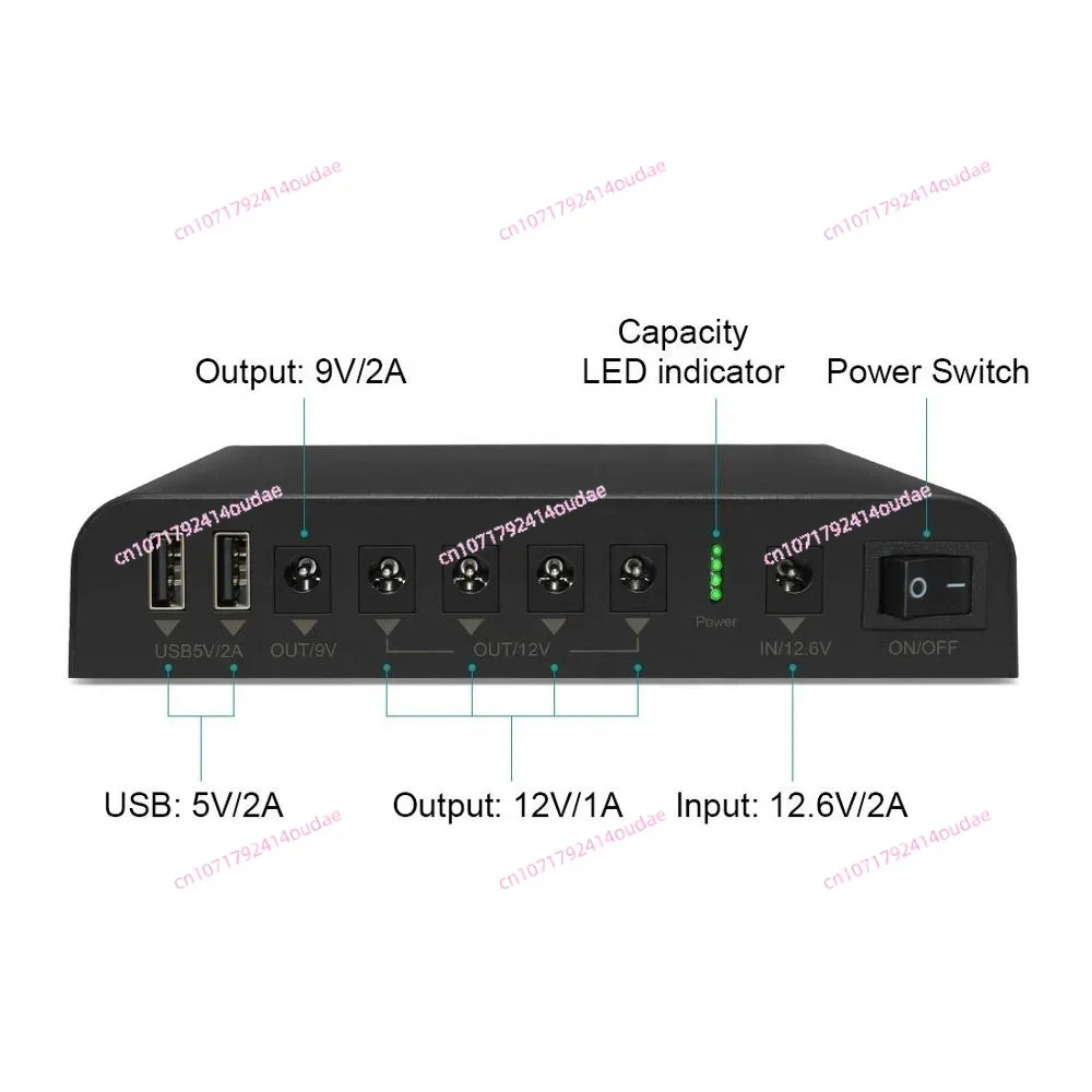 SL3400 TalentCell DC 12V/9V/5V Output Mini UPS Uninterrupted Power Supply 18650 27000mAh 98Wh Lithium ion Backup Battery