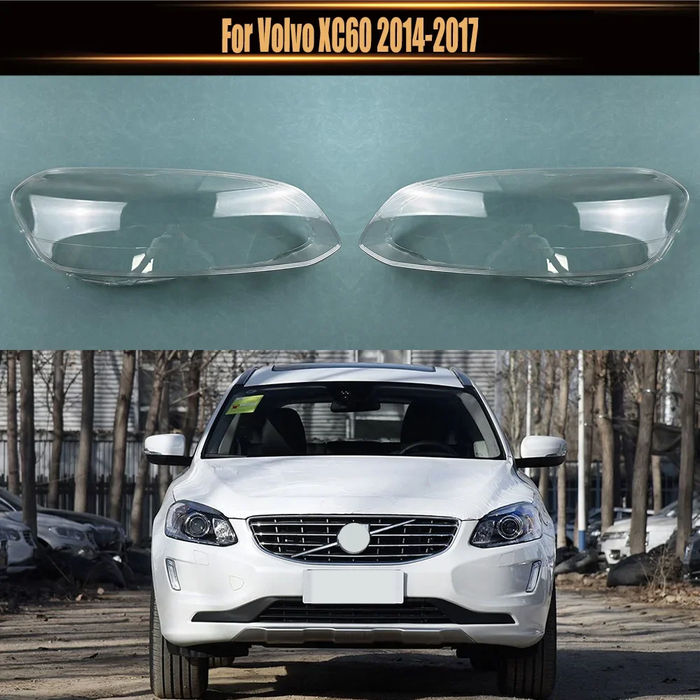 

Для Volvo XC60 2014 2015 2016 2017, крышка фары, прозрачная линза из плексигласа, замена оригинального абажура
