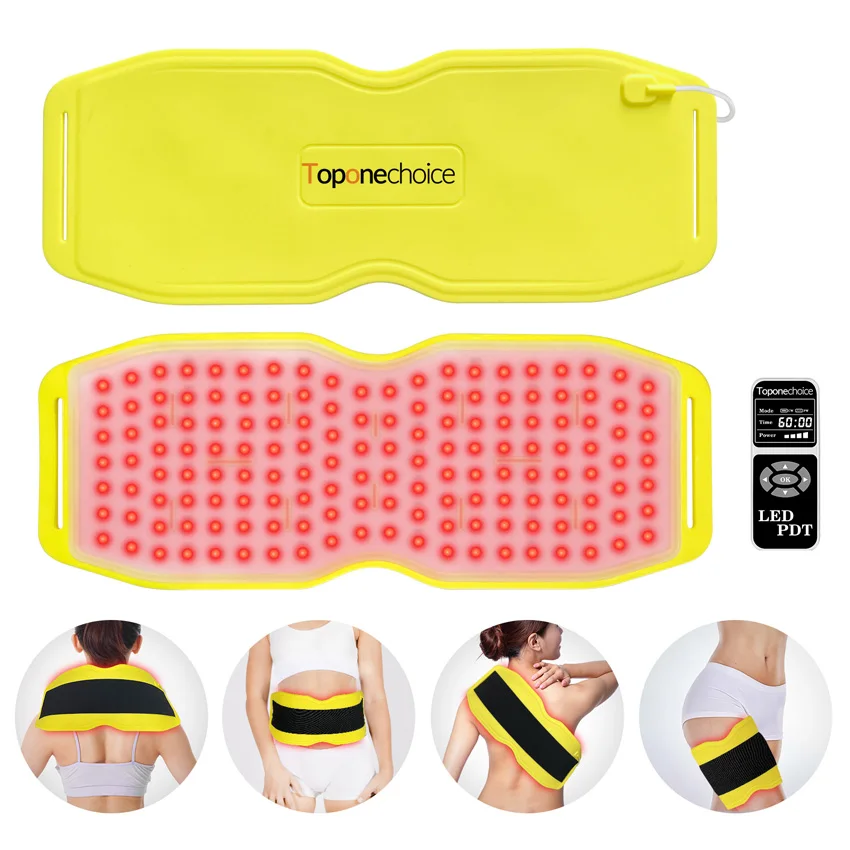 Near Infrared Light Therapy Belt 940nm 850nm 660nm Red Lamp Therapy LED For Back Pain Relief Burn Fat Slimming Waist Wrap Belt