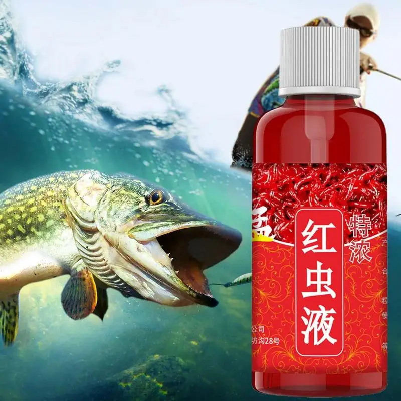 60ml konzentrierte rote Wurm flüssigkeit starker Fisch Lockstoff Fisch köder Barsch Fisch köder Lockstoff Enhancer Geruch Köder Tackle Flüssigkeit