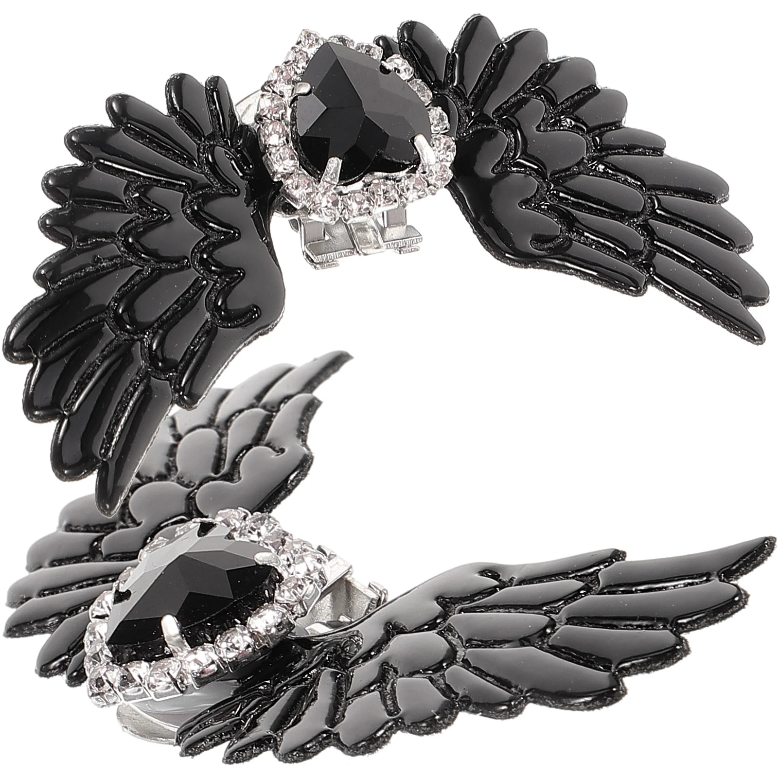 

1Pair Boots Shoe Buckles Heart Rhinestone Clips Wedding Party Shoes Clips Decor Shoe Buckles