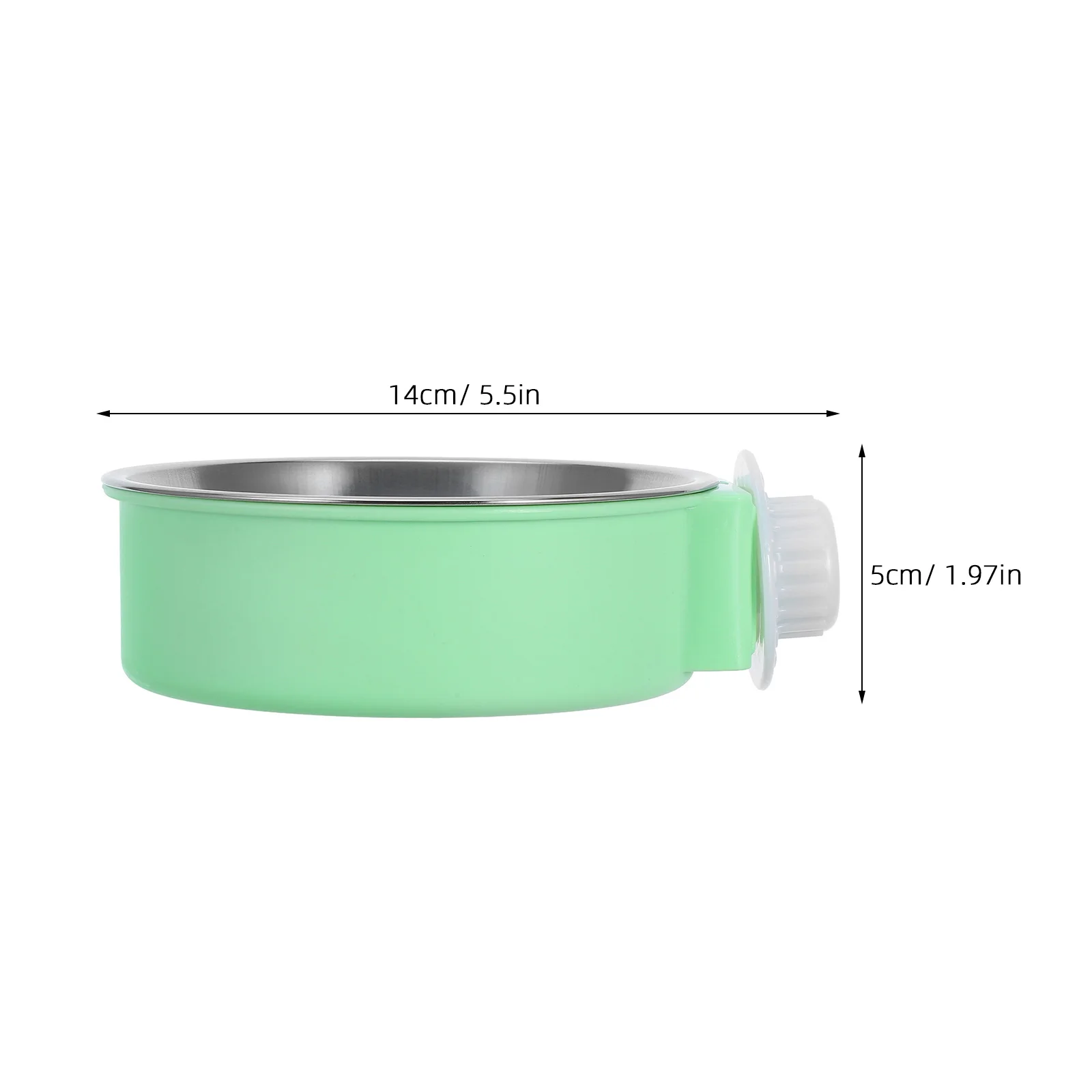 

Hanging Stainless Steel Dog Bowl Pet Feeder Durable Travel Puppy Food Bowl Safe High Density Easy Clean Anti Tip Design