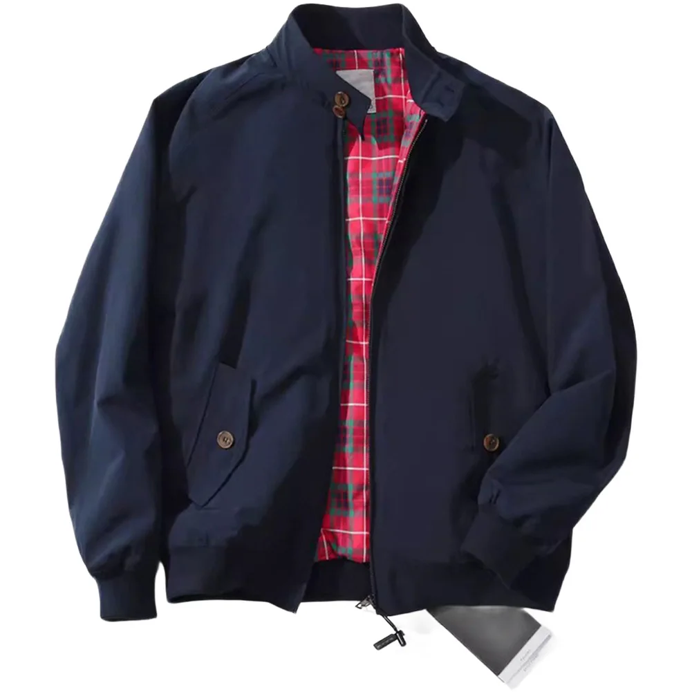 

Jacket For Holidays Stand Collar Coat Men's Outerwear Casual Activities 2XL Loose Fit Jacket Men's Fashion Retro Style Coat