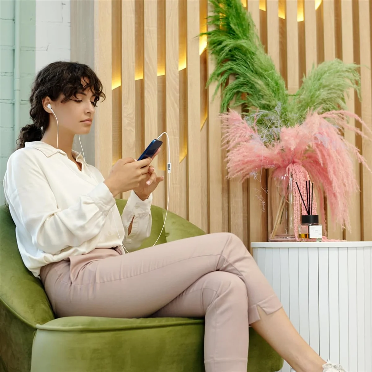 3.5 มม.ชายประเภท C หญิงสายสัญญาณเสียง,Analog Audio แจ็คอะแดปเตอร์เสียงหูฟังสําหรับ MP3 Player,แล็ปท็อป,แท็บเล็ต