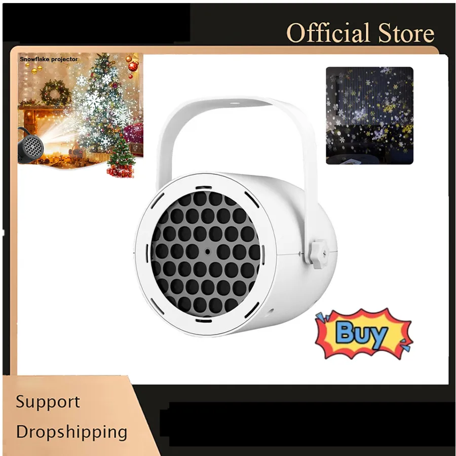 ندفة الثلج أضواء جهاز عرض عيد الميلاد الديكور في الهواء الطلق/داخلي USB الدورية ندفة الثلج الضوء المحيط لحزب احتفالي عيد الميلاد ديكور #1