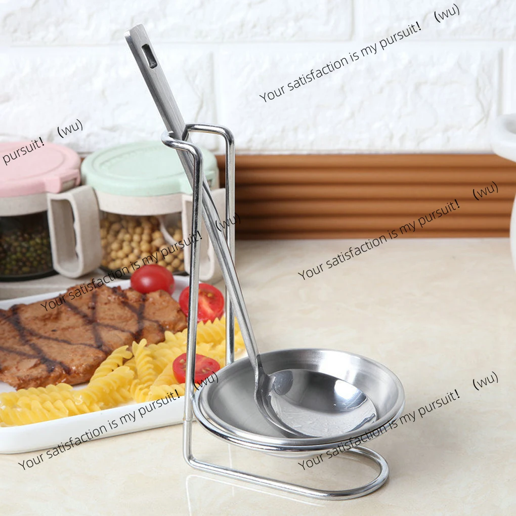 Vertical Spoon Rest Stainless Steel Ladle Spoon Strainer Scoop Holder Cooking Utensils Bracket Home Kitchen Storage Tool