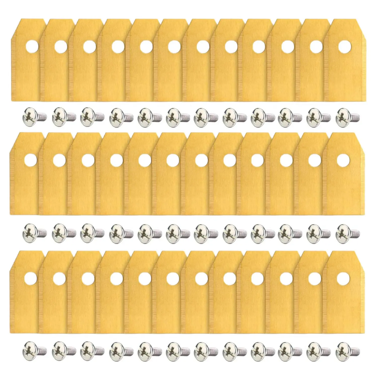 

Lawn Mower Blade 36 Pcs Replacement Blades, Stainless Steel Mower Blade For Garden And For Automower