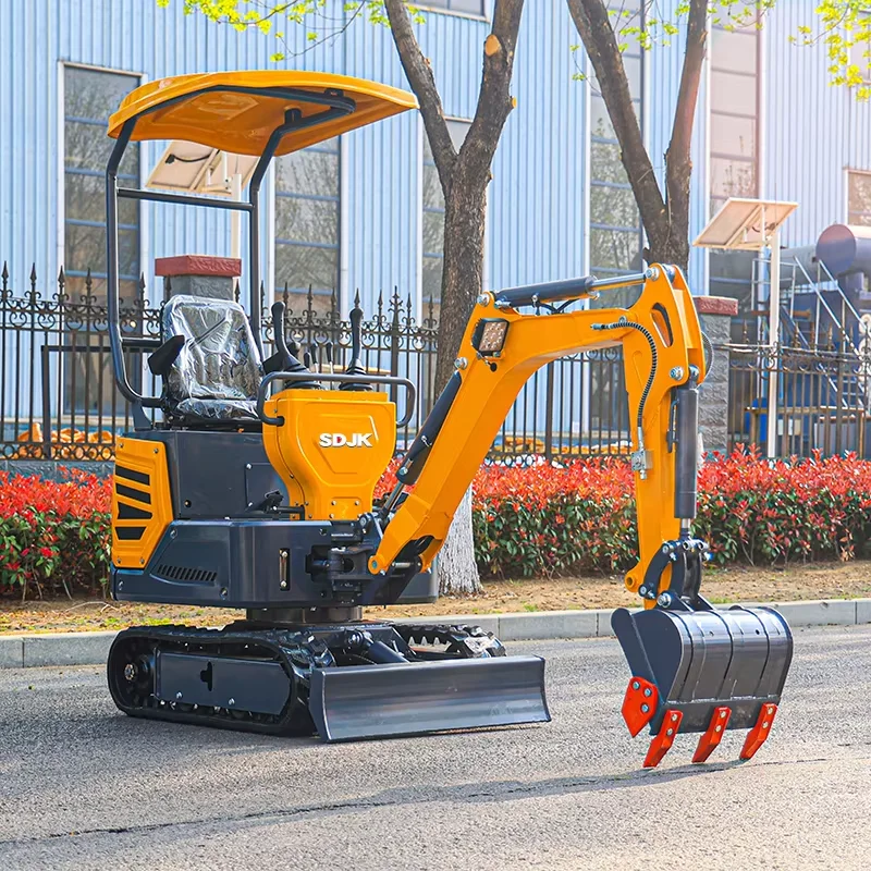 Mini Excavator 1 Ton 1.2 Ton Multifunctional New Crawler Digger with Pump for Farm Use Chinese Excavator Machine Customization