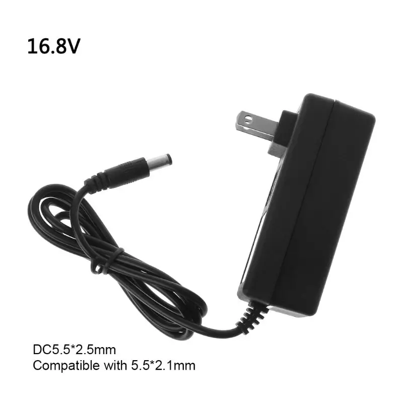 AC 100-240V DC 8.4V 12.6V 16.8V 1A 2A 1000MA Adapter Power Supply 16.8 V Volt charger plug for 18650 lithium Li-ion battery