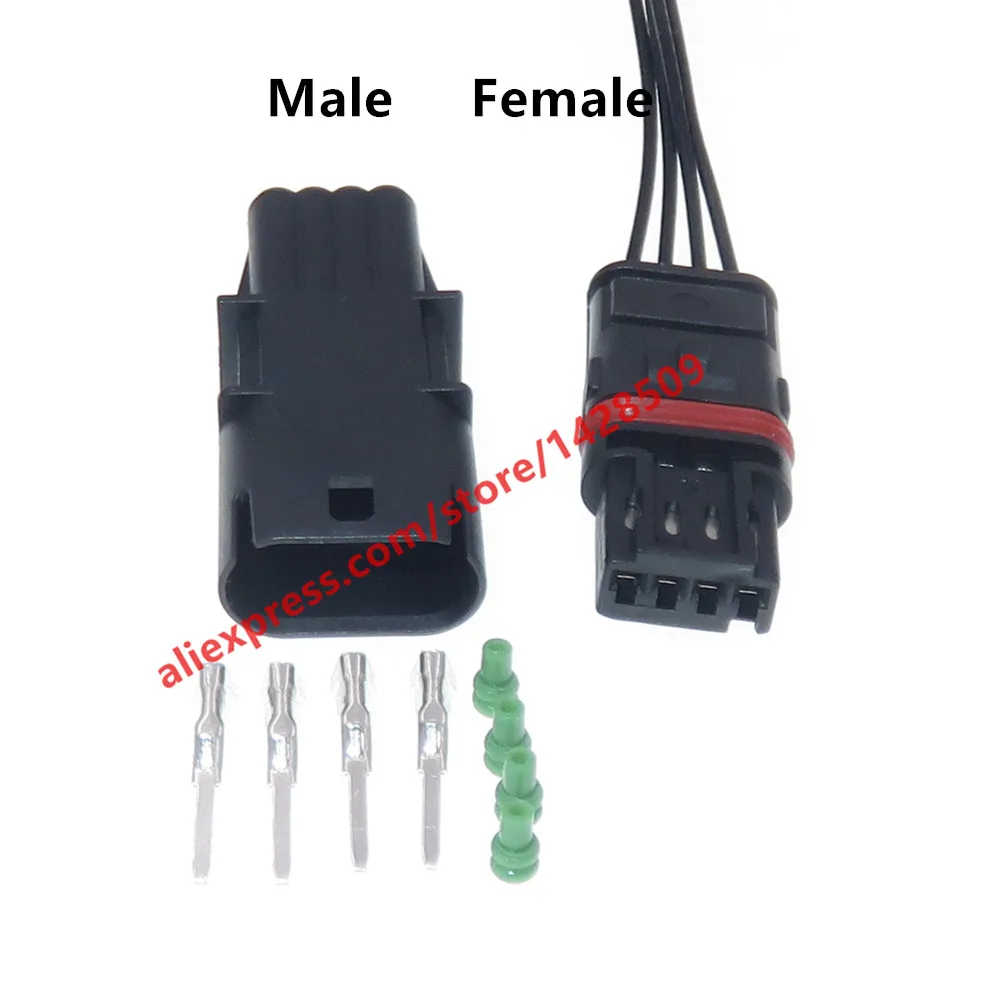 1 Set 4 Pin Automotive Male Female Wire Connector Car Replacement Socket Accessories Auto Wiring Plugs