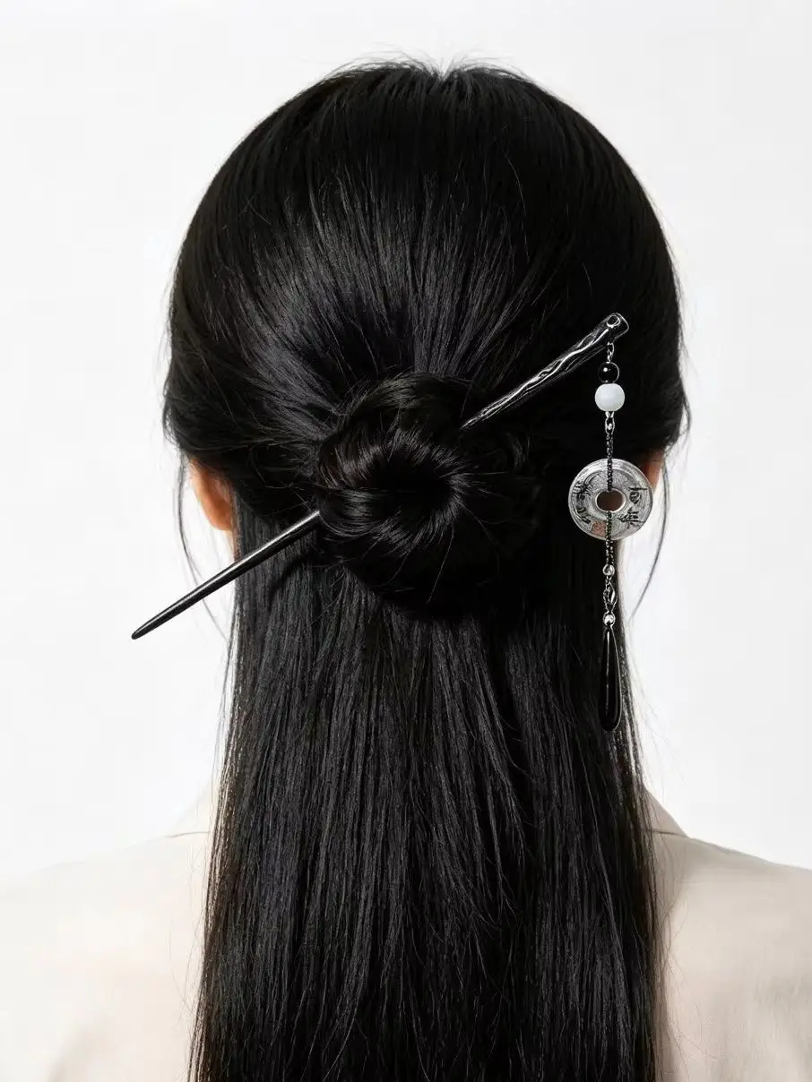 1pcs Fashion Ethnic Style Safe Buckle Tassel Hairpin for Women Girls Party Hair Accessories