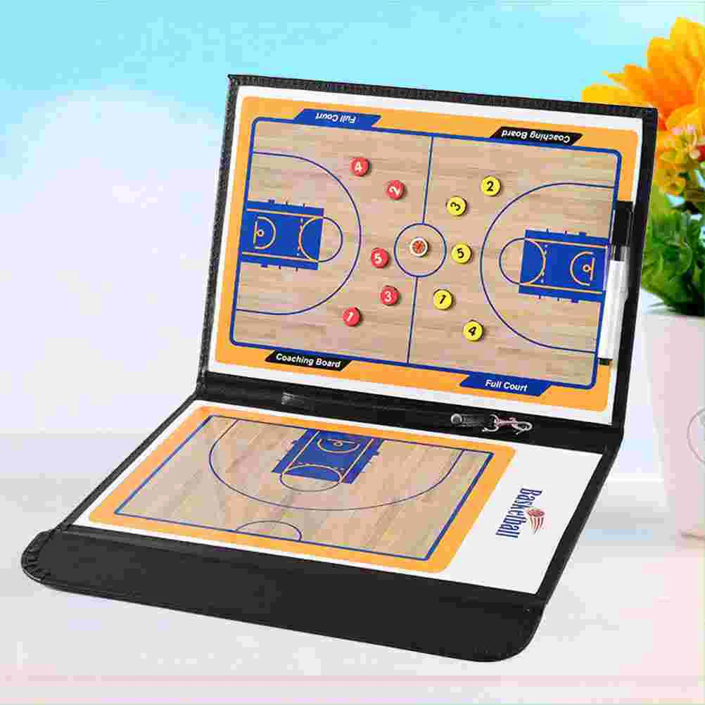 Magnetic Professional Basketball Coaching Board Erase Resuable Clipboard with Dry Erase Marker Pen and Zipper Bag