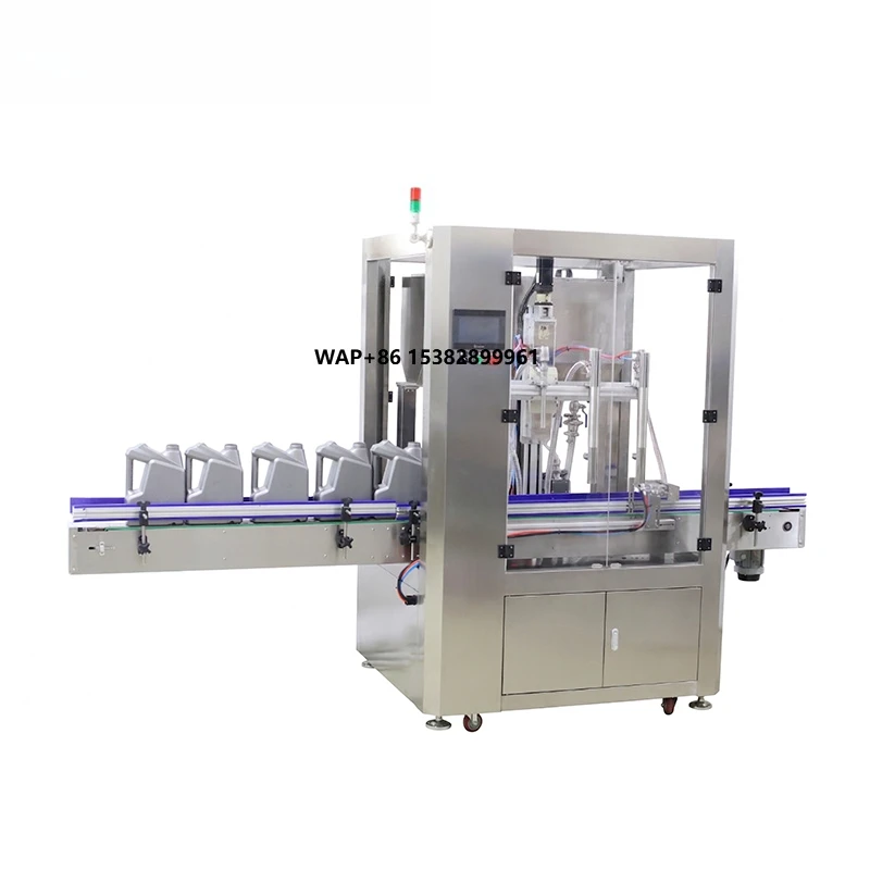 Automatic 4 Nozzles Servo Gear Pump Filling Machine Edible Oil Filling Machine With SS 304 Geared Motor Pump