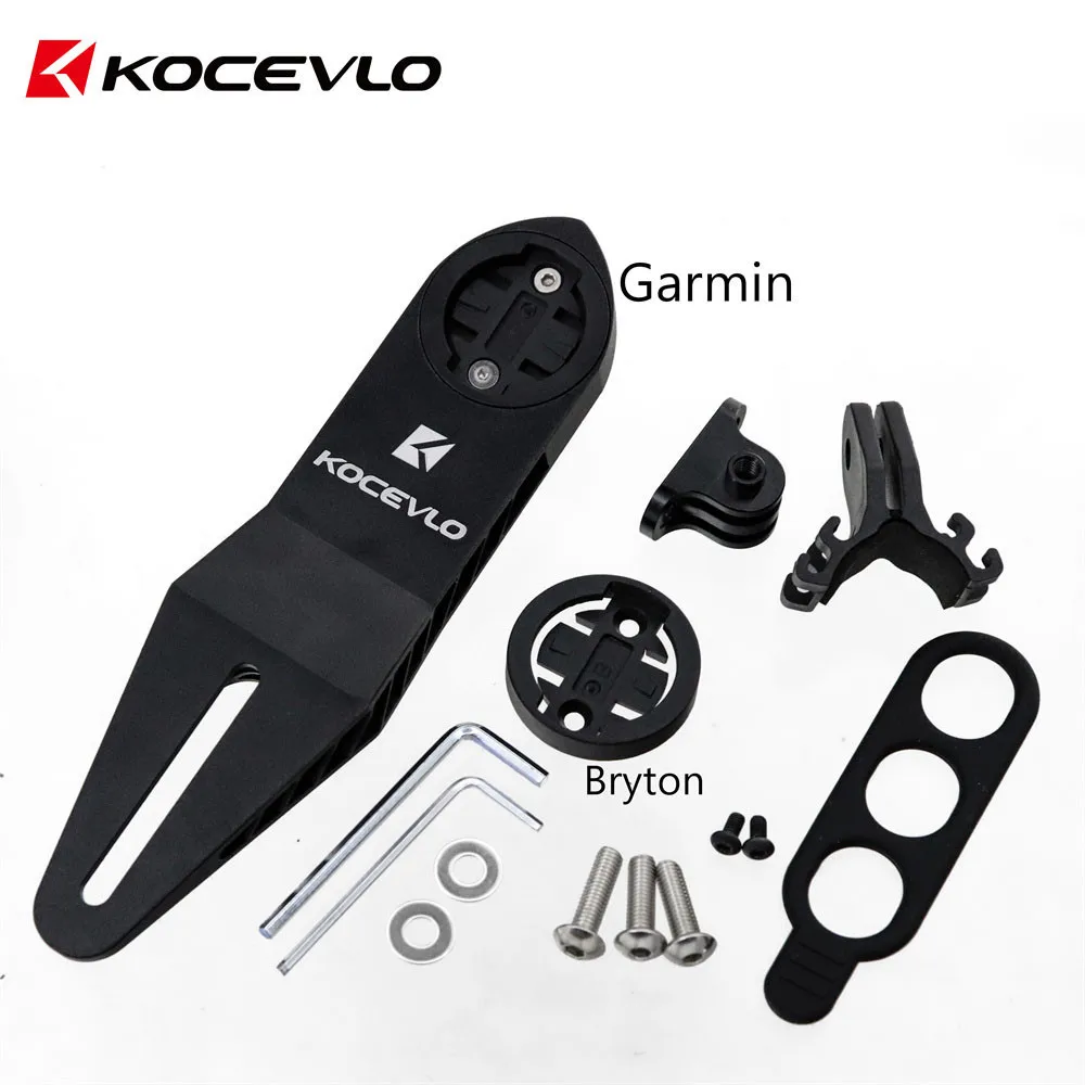 Alloy 3D Printed Road Bicycle Computer Mount Holder Suitable for Integrated Handlebar Extension Support Bracket for Garmin GoPro