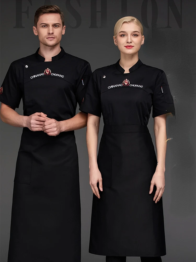 Chef-Koks Jassen Keuken Chef Restaurant Uniform Werkkleding Bakkerij Kooktops Fastfood Chef Uniform Man Western Restaurant