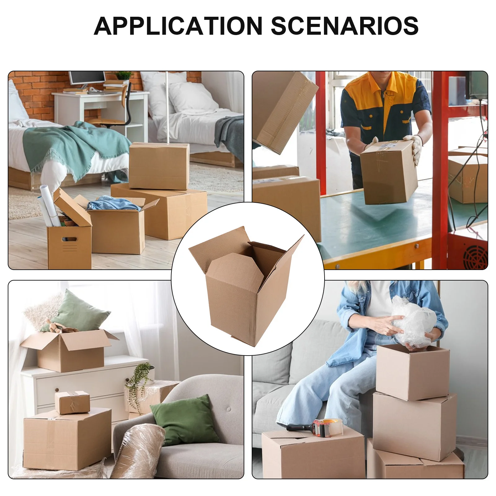 5 ชิ้น กล่องกระดาษลูกฟูก บรรจุภัณฑ์ กล่องเก็บของ กล่องเก็บของ เสื้อผ้า เก้าอี้สตูล ป้องกันการสั่นสะเทือน บุนวม พับได้ น้ำหนักเบา
