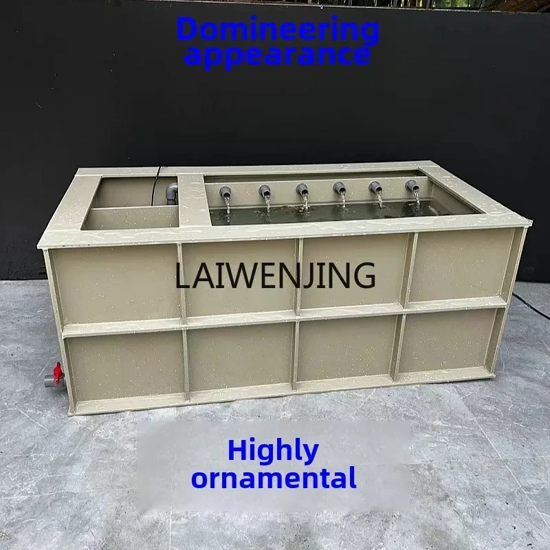 

HLZ light fish tank chemical pool ornamental flip ultra-white glass tank