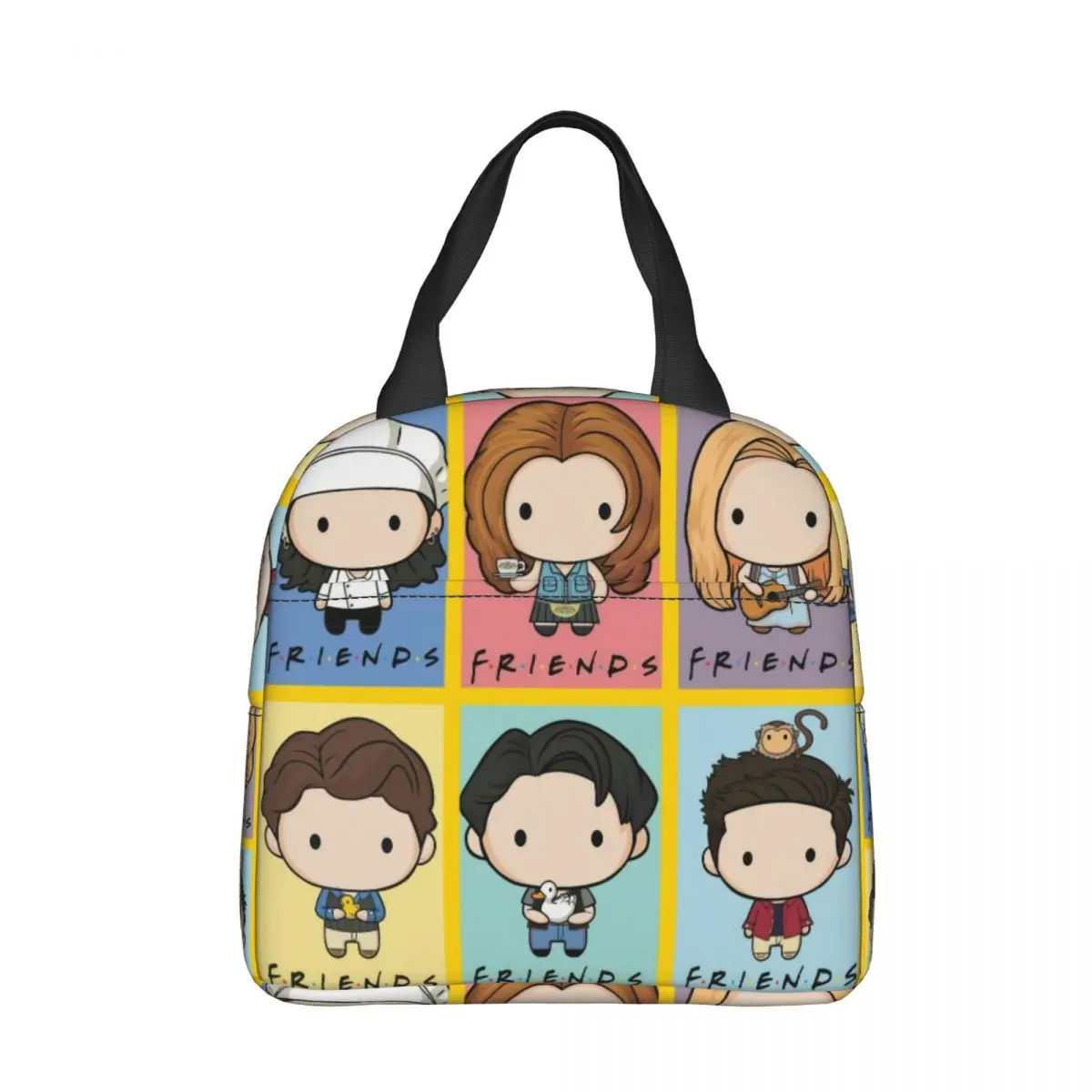 

Friends TV Show Central Perk Insulated Lunch Bag Thermal Bag Reusable High Capacity Tote Lunch Box Bento Pouch Work Picnic