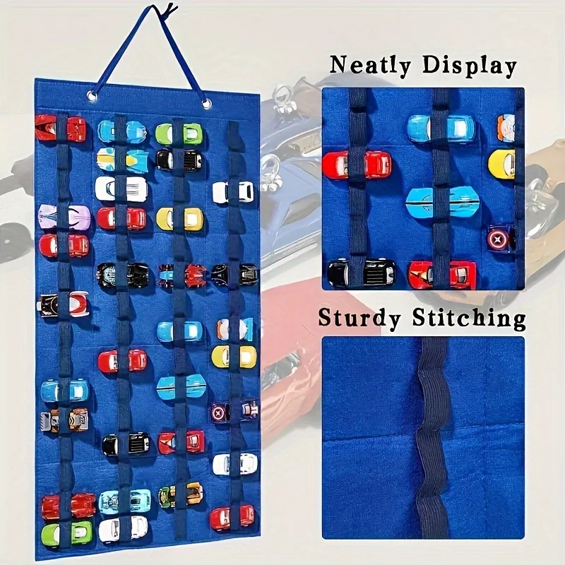 

1PC Hanging Organizer For Hot Wheels Wall Mount Model Car Toys Display Case Storage Box Bags Hold Up Toy Cars Kids Gift