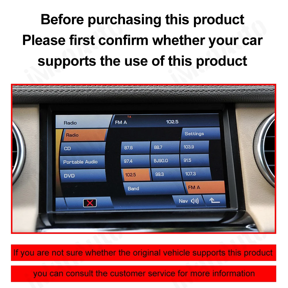 Wireless Carplay Android Auto Module for Range Rover / Land Rover Discovery 4 2009-2012 Denso Multimedia Navigation Plug&Play - view 6