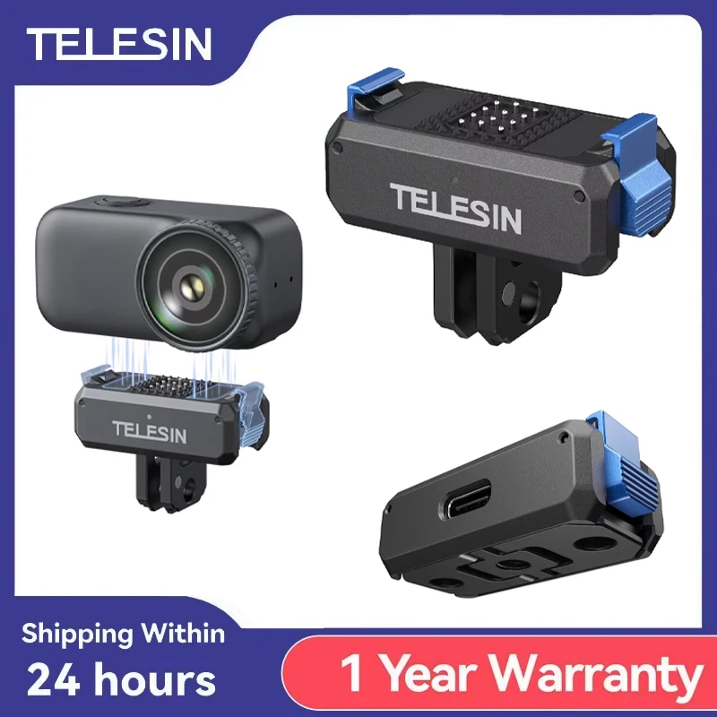 TELESIN Qucik Release محول شحن مغناطيسي بمخلبين لملحقات DJI OSMO Nano واجهة مخلب مزدوج #1