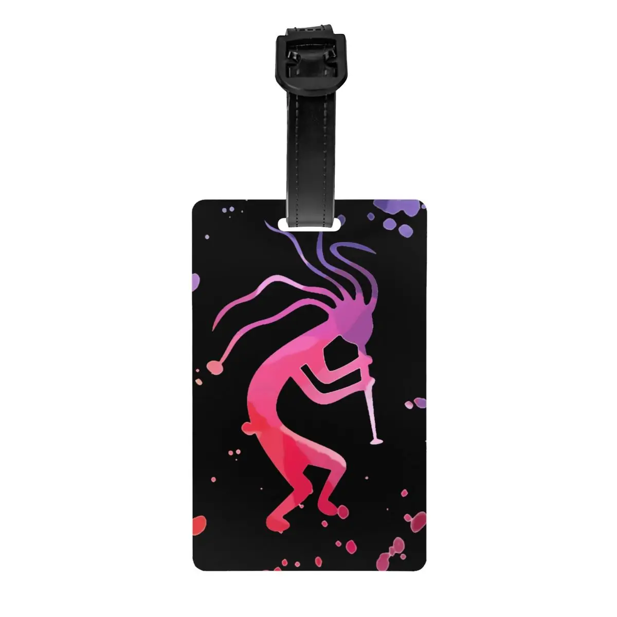 

Изготовленные на заказ африканские племенные индейские багажные бирки Kokopelli для дорожного чемодана, конфиденциальная обложка, идентификационная этикетка