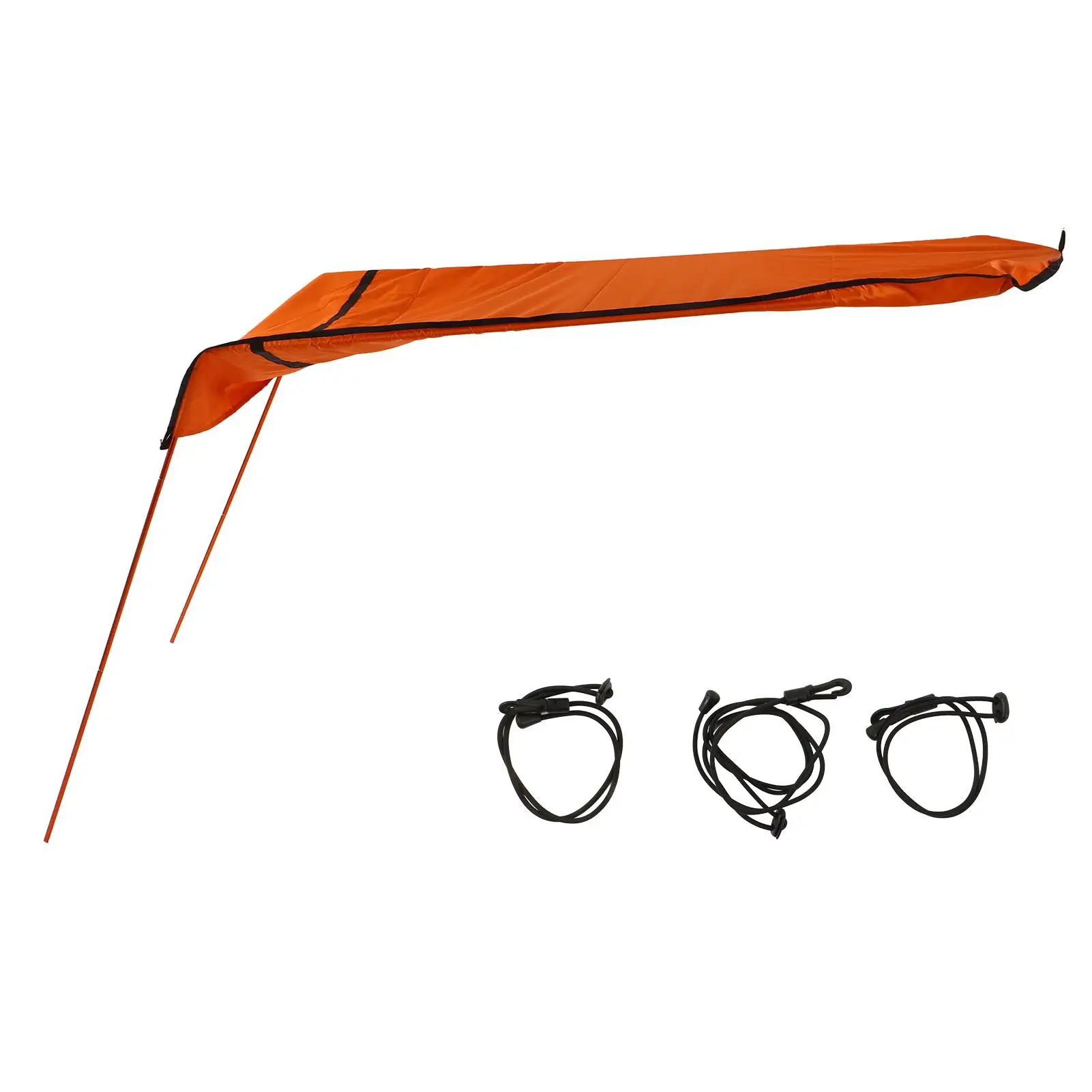 Kayak Sun Shade Canopy Waterproof Oxford Fabric Foldable Easy Install Portable Kayak Sunshade Awning for boat Canoe Orange