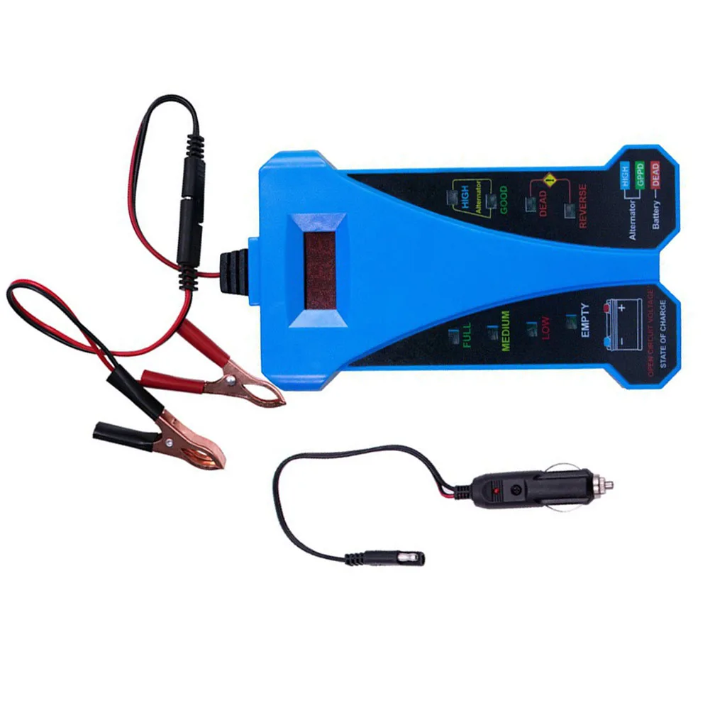 12V Digital Car For Battery Tester Voltmeter Load Analyzer With LED Display For 4-20V Automotive Alternator System Diagnostic To