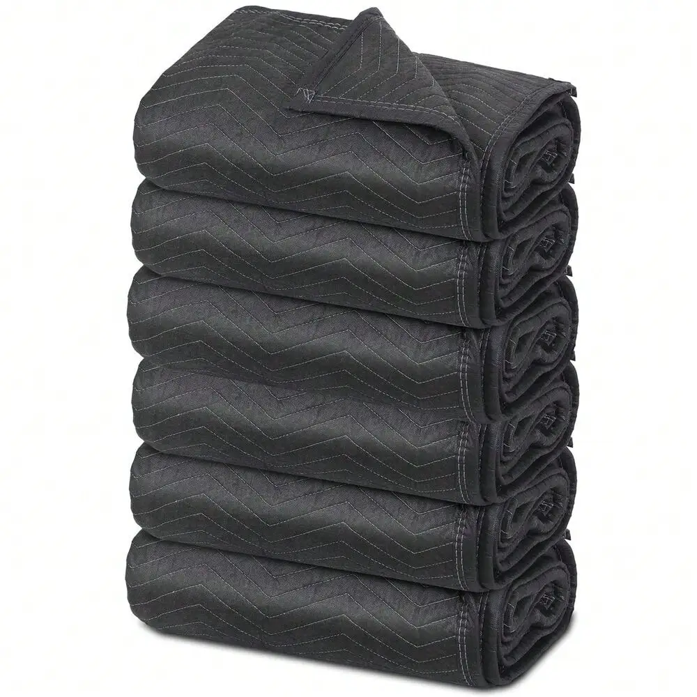 ย้ายผ้าห่ม 72 "x 80" (30lb/dz) 6 Pack เฟอร์นิเจอร์การจัดส่งบรรจุผ้าห่มแผ่น